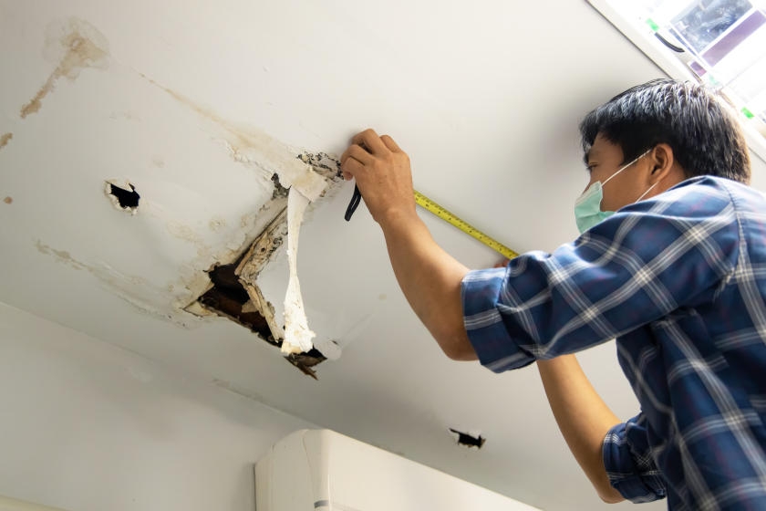 Drywall repair damage