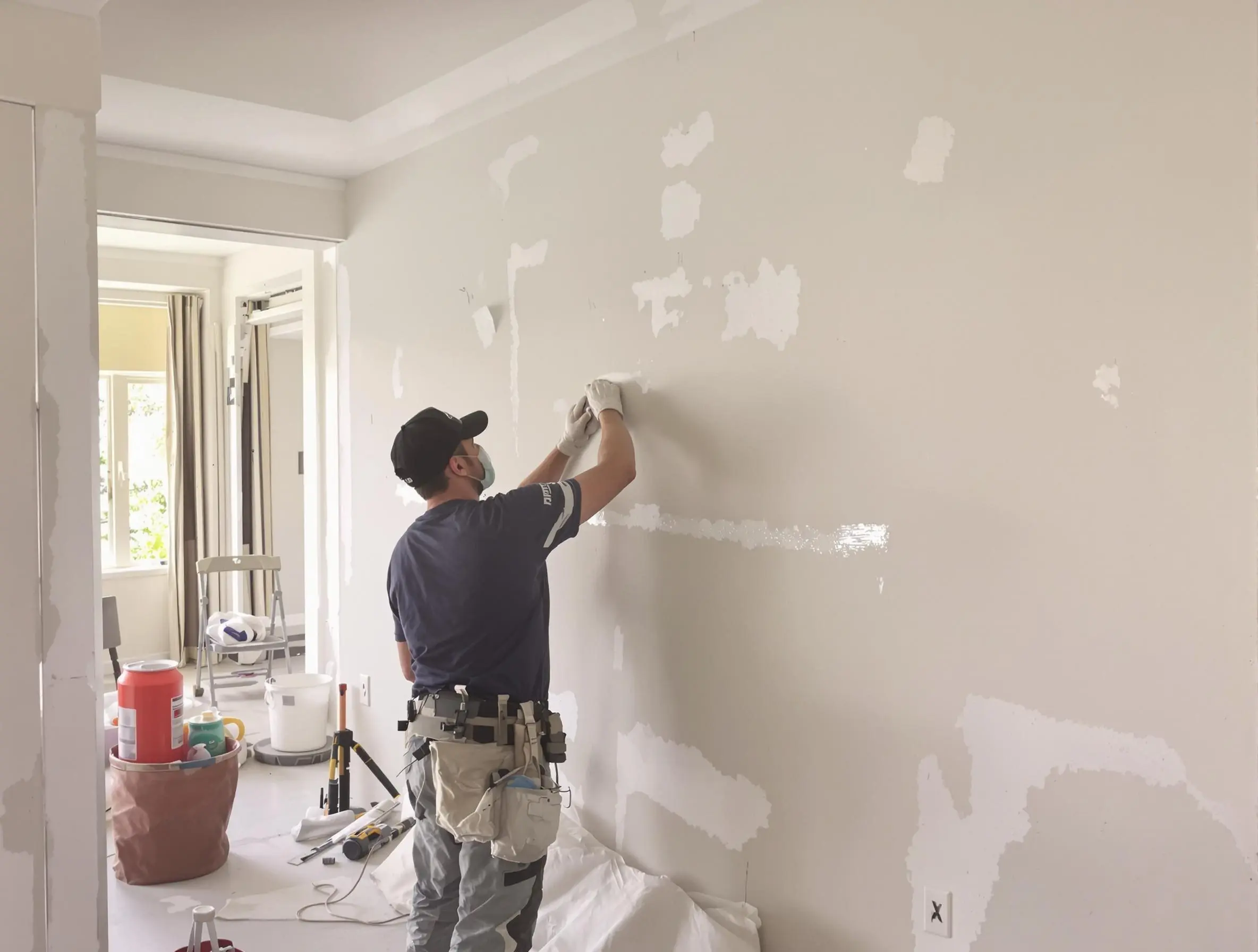 Smooth drywall finish
