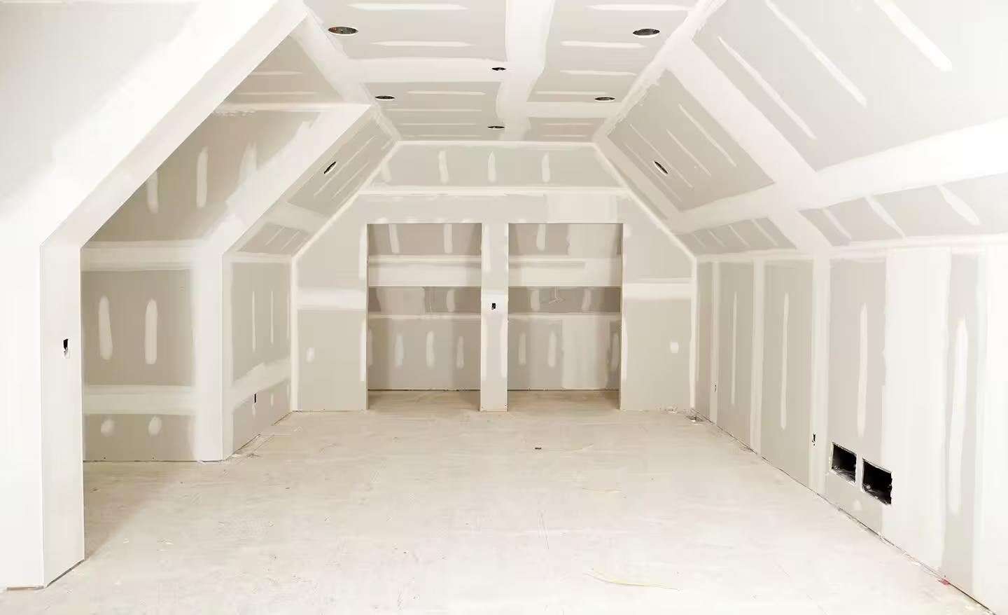 Professional drywall taping work